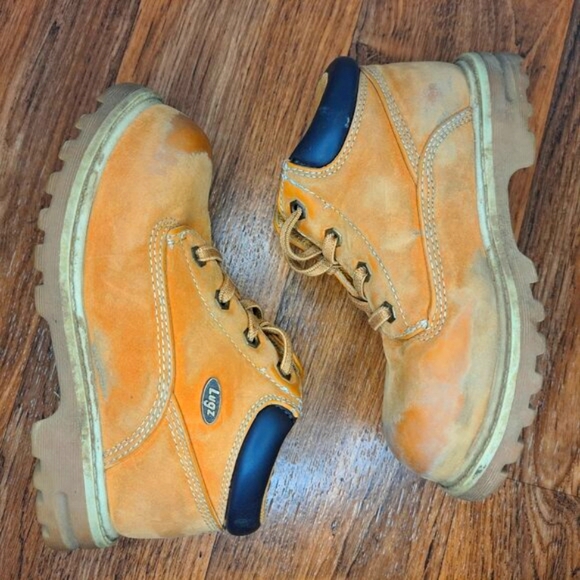 Lugz Tan Lace Up Work Boots Toddler Size 11 - Picture 3 of 6